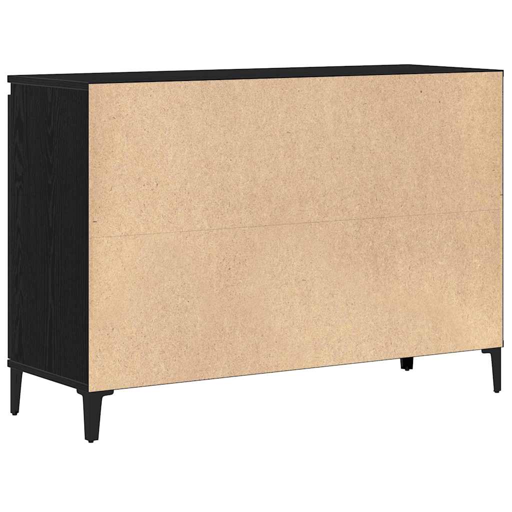 vidaXL Bufet Czarny Dąb 104 x 35 x 70 cm Materiał drewnopochodny