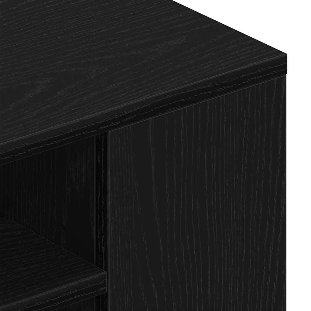 vidaXL Szafka pod telewizor Czarny Dąb 100 x 30 x 26,5 cm