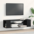 vidaXL Szafka pod telewizor Czarny Dąb 100 x 30 x 26,5 cm