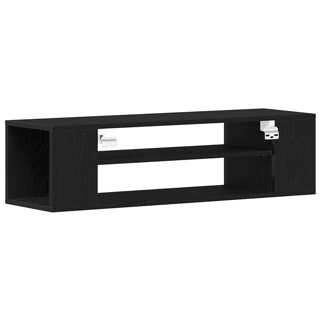 vidaXL Szafka pod telewizor Czarny Dąb 100 x 30 x 26,5 cm