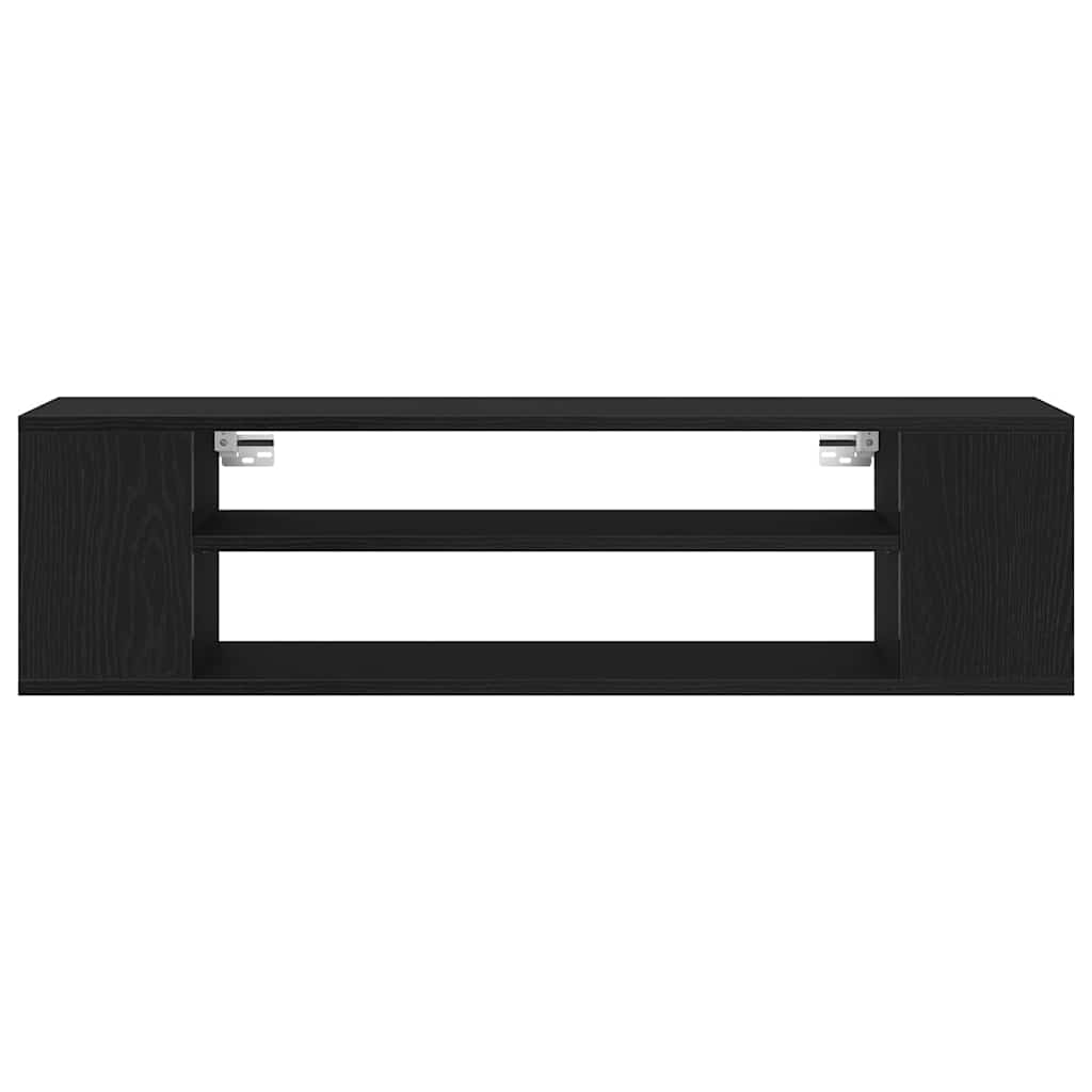 vidaXL Szafka pod telewizor Czarny Dąb 100 x 30 x 26,5 cm