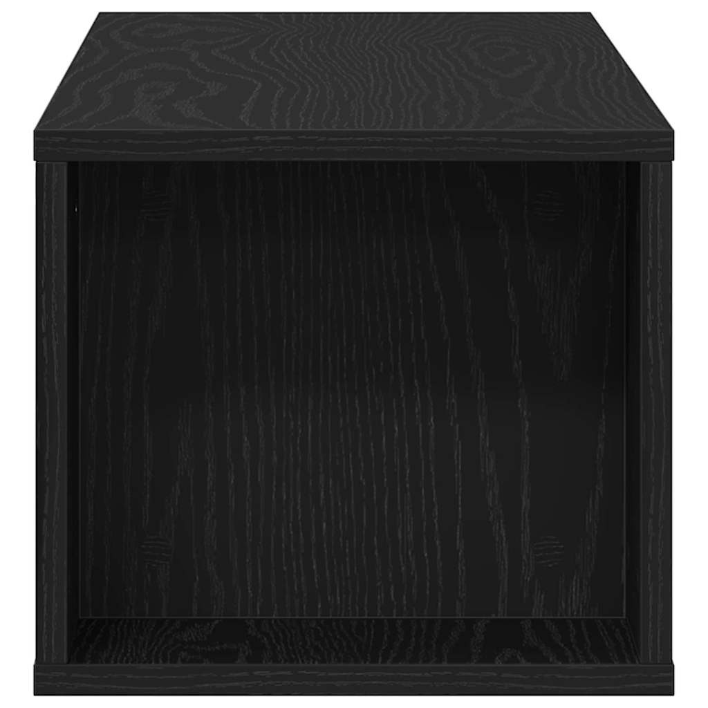 vidaXL Szafka pod telewizor Czarny Dąb 100 x 30 x 26,5 cm