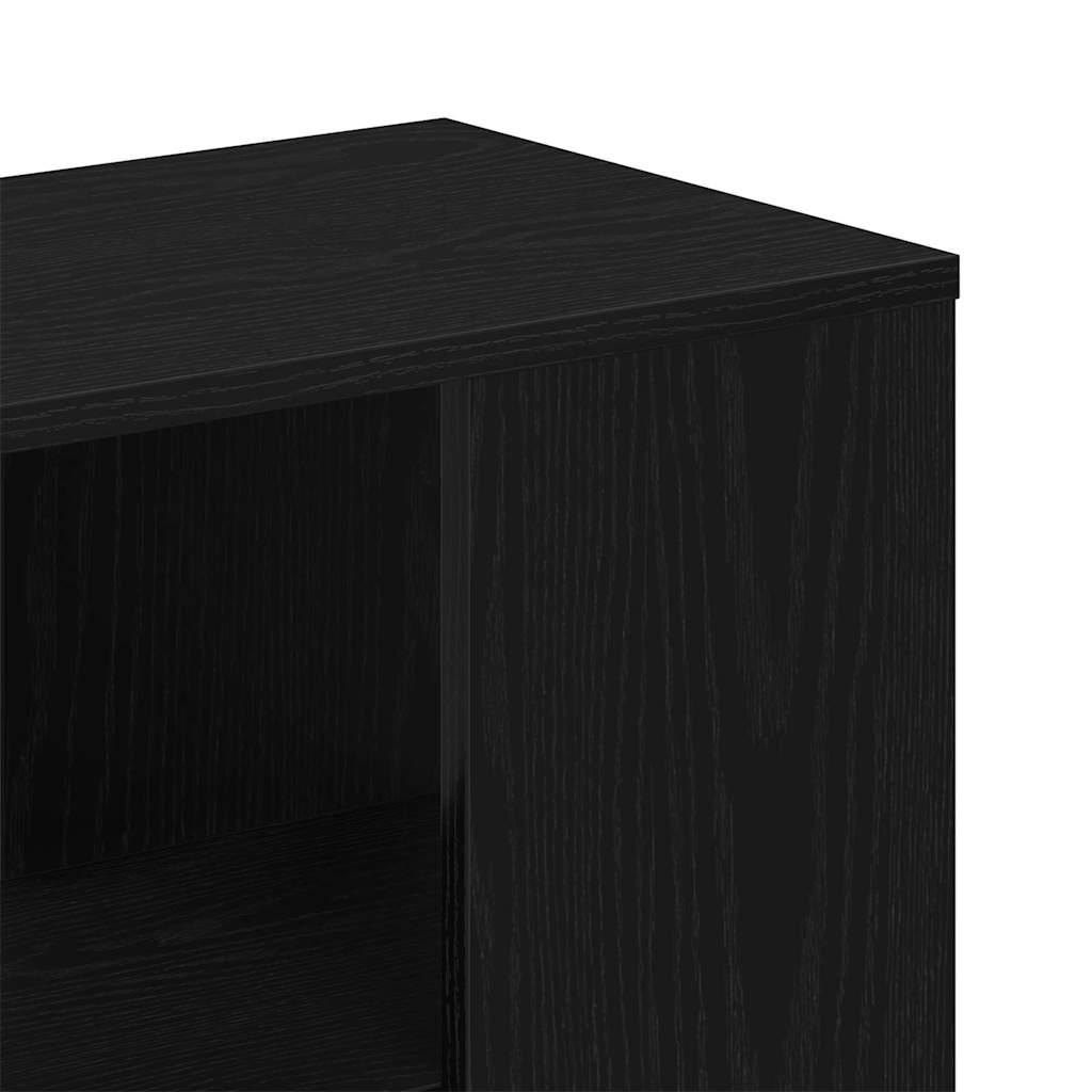 vidaXL Bufet Czarny Dąb 60 x 30 x 50 cm Materiał drewnopochodny
