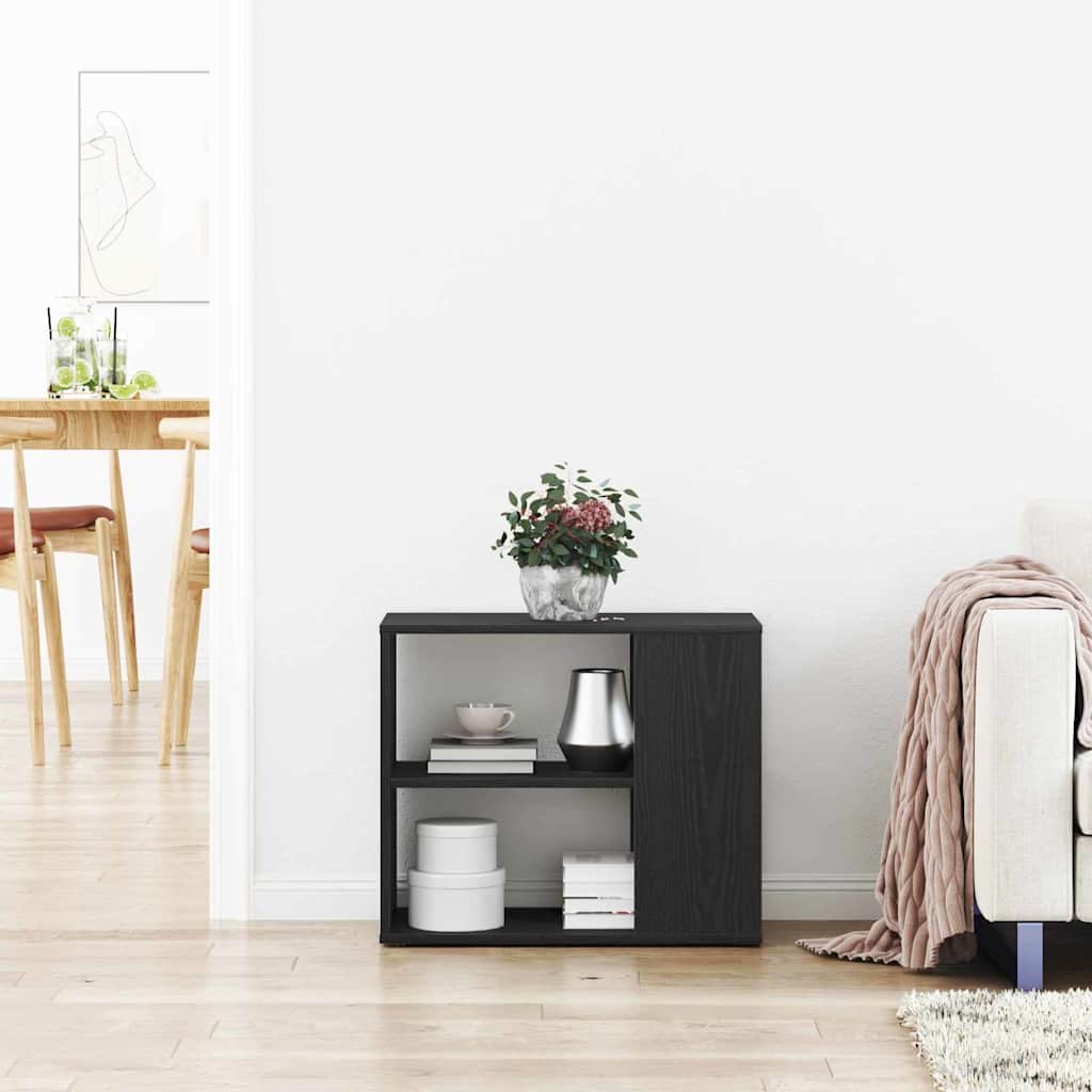 vidaXL Bufet Czarny Dąb 60 x 30 x 50 cm Materiał drewnopochodny