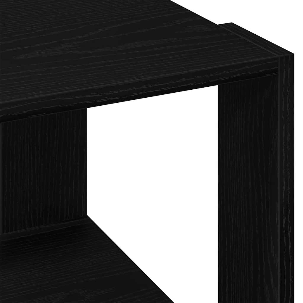 vidaXL Stolik kawowy Czarny Dąb 40 x 40 x 30 cm