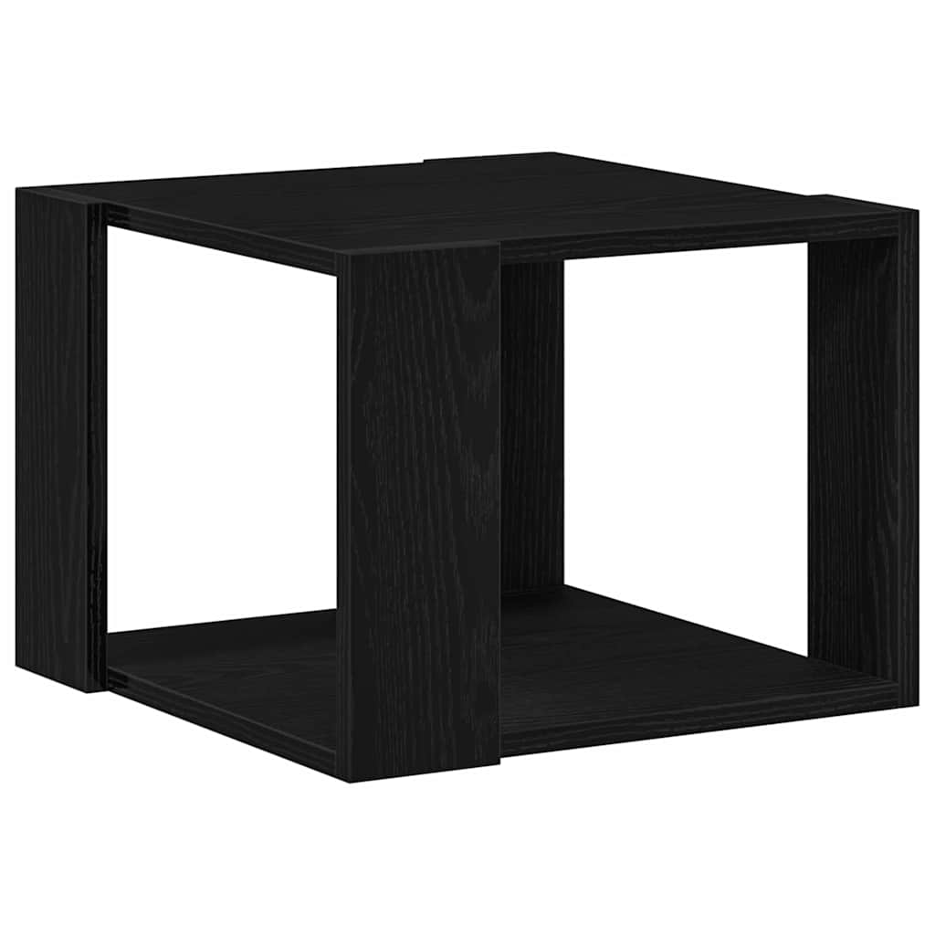 vidaXL Stolik kawowy Czarny Dąb 40 x 40 x 30 cm