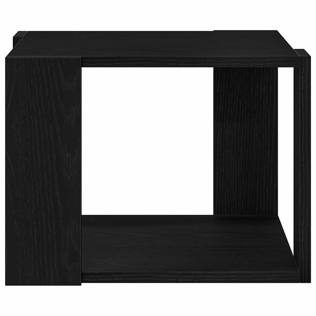 vidaXL Stolik kawowy Czarny Dąb 40 x 40 x 30 cm