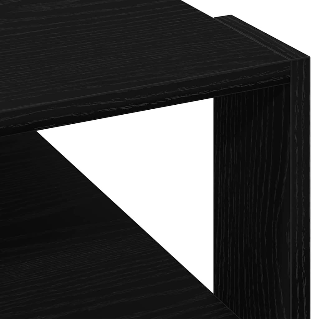 vidaXL Stolik kawowy Czarny Dąb 58 x 58 x 40 cm Drewno inżynieryjne