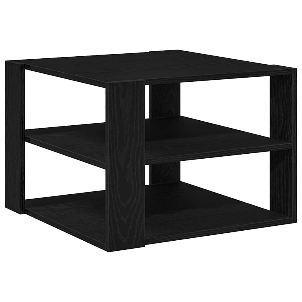 vidaXL Stolik kawowy Czarny Dąb 58 x 58 x 40 cm Drewno inżynieryjne