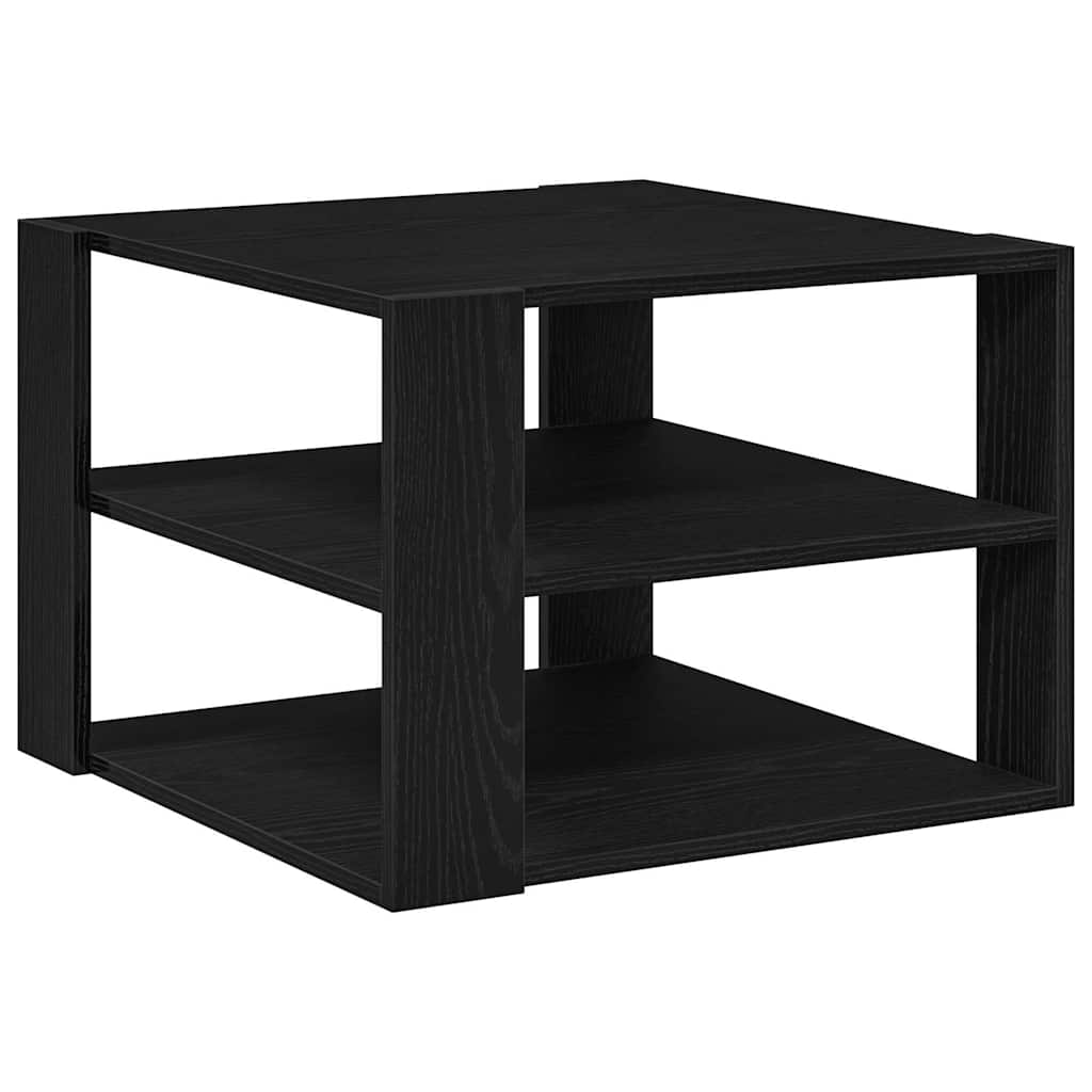 vidaXL Stolik kawowy Czarny Dąb 58 x 58 x 40 cm Drewno inżynieryjne