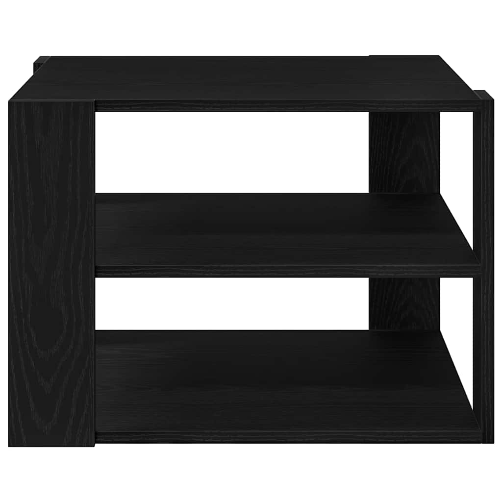 vidaXL Stolik kawowy Czarny Dąb 58 x 58 x 40 cm Drewno inżynieryjne