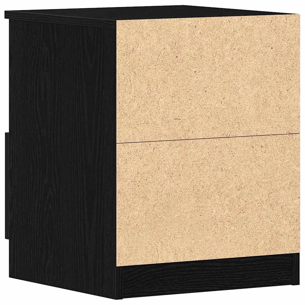 vidaXL Szafka Nocna Czarny Dąb 40 x 40 x 50 cm Materiał drewnopochodny