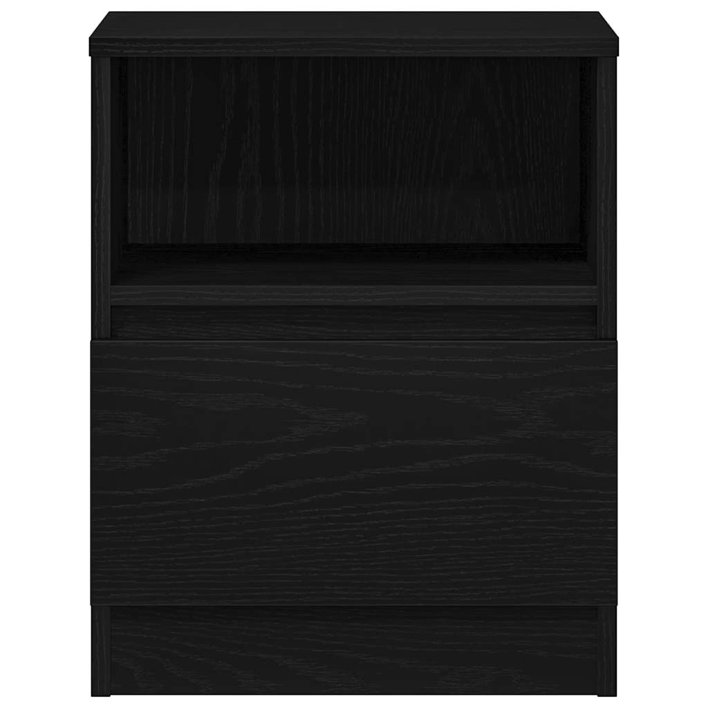 vidaXL Szafka Nocna Czarny Dąb 40 x 40 x 50 cm Materiał drewnopochodny