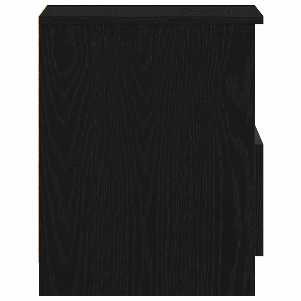 vidaXL Szafka Nocna Czarny Dąb 40 x 40 x 50 cm Materiał drewnopochodny