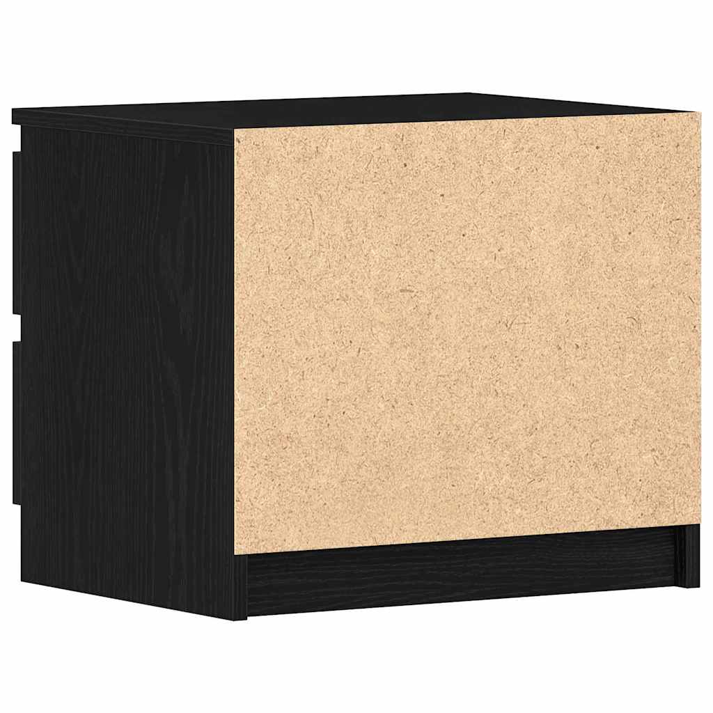 vidaXL Szafka Nocna z szufladą Czarny Dąb 50 x 40 x 43,5 cm