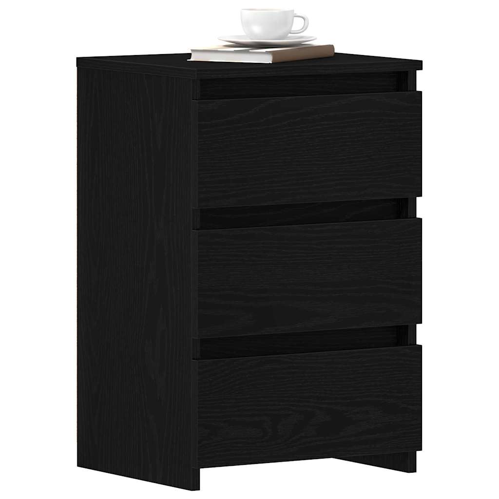 vidaXL Szafka Nocna z szufladą Czarny Dąb 40 x 35 x 62,5 cm