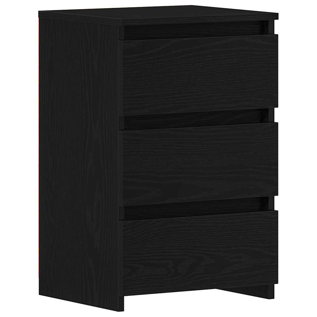 vidaXL Szafka Nocna z szufladą 2 pcs Czarny Dąb 40 x 35 x 62,5 cm