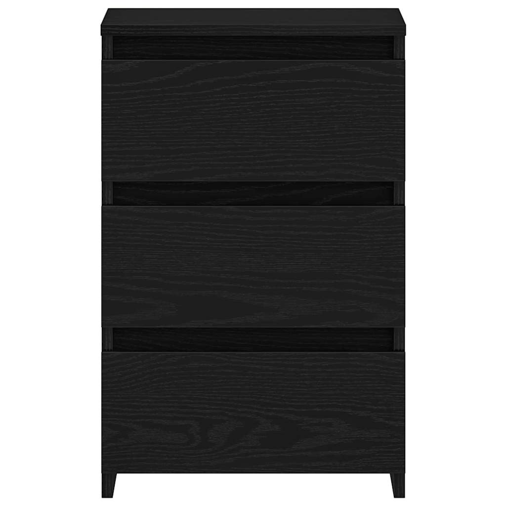 vidaXL Szafka Nocna z szufladą 2 pcs Czarny Dąb 40 x 35 x 62,5 cm