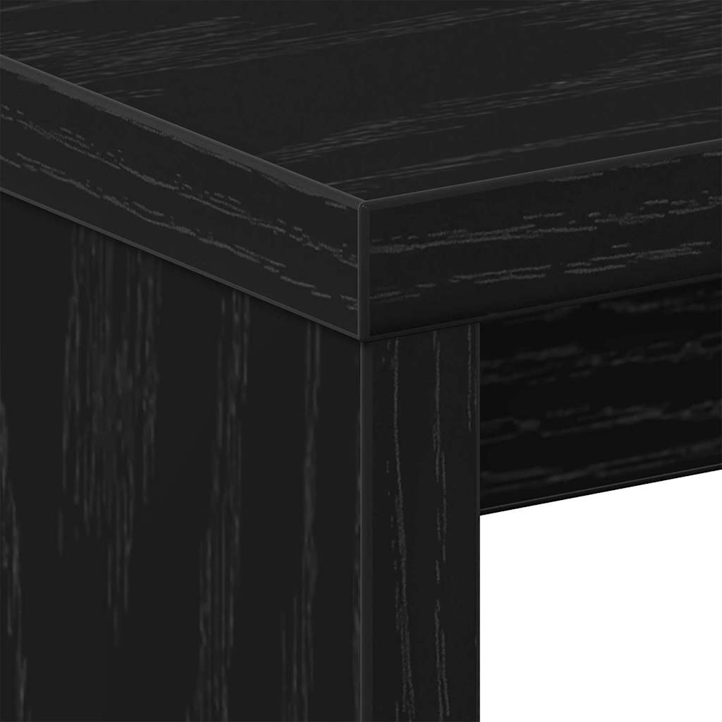 vidaXL Szafka Nocna Czarny Dąb 40 x 30 x 40 cm Materiał drewnopochodny