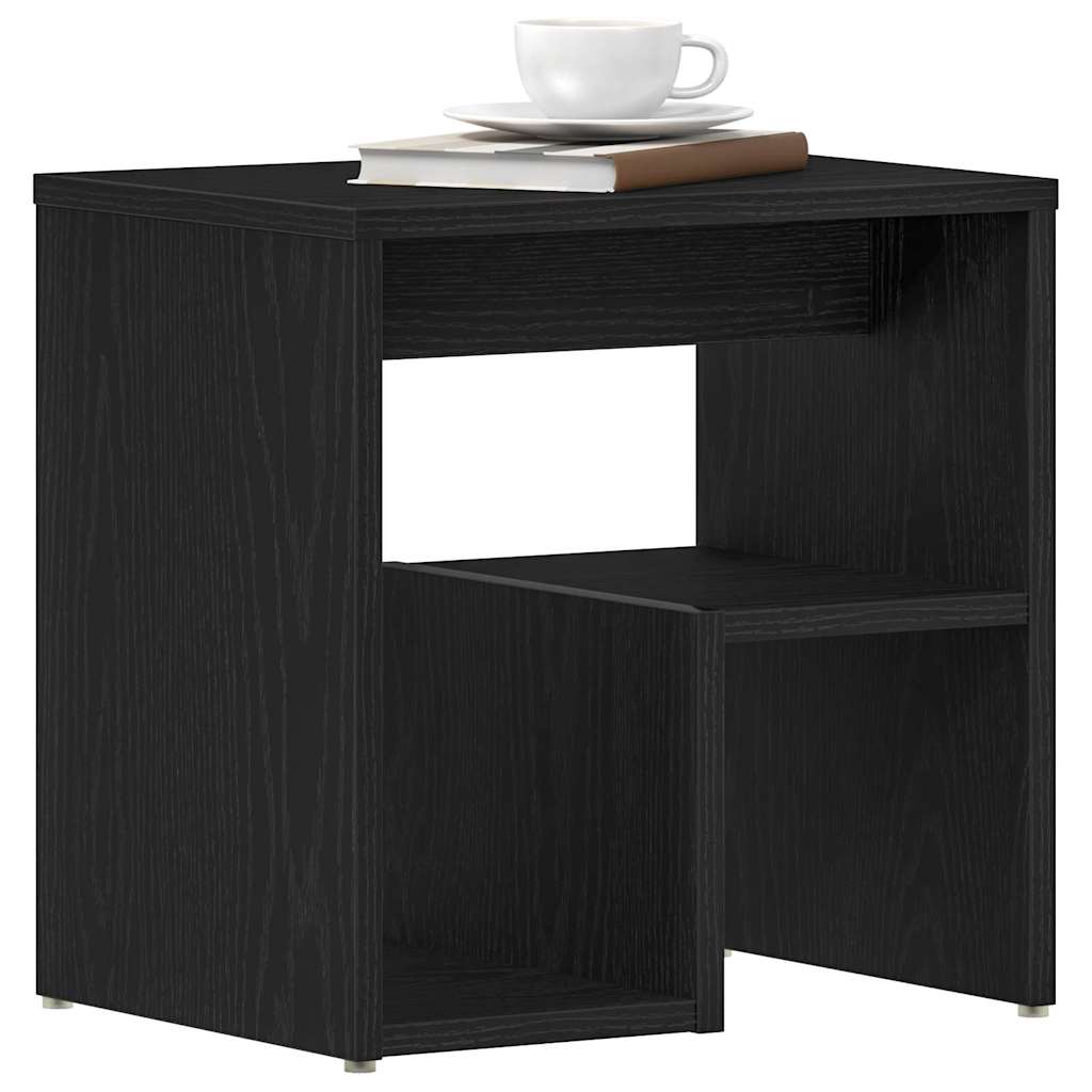 vidaXL Szafka Nocna Czarny Dąb 40 x 30 x 40 cm Materiał drewnopochodny
