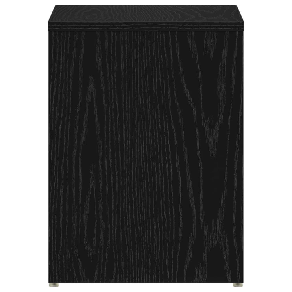vidaXL Szafka Nocna Czarny Dąb 40 x 30 x 40 cm Materiał drewnopochodny