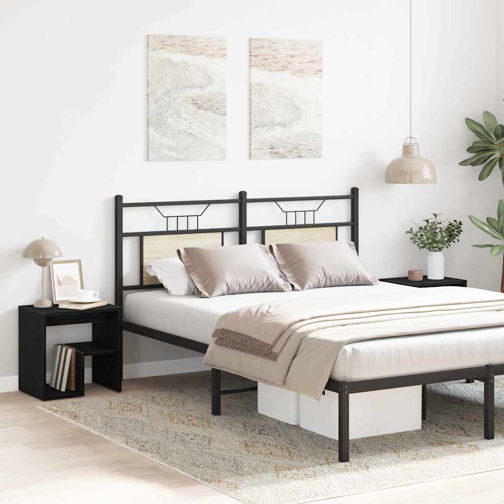 vidaXL Szafka Nocna 2 pcs Czarny Dąb 40 x 30 x 40 cm