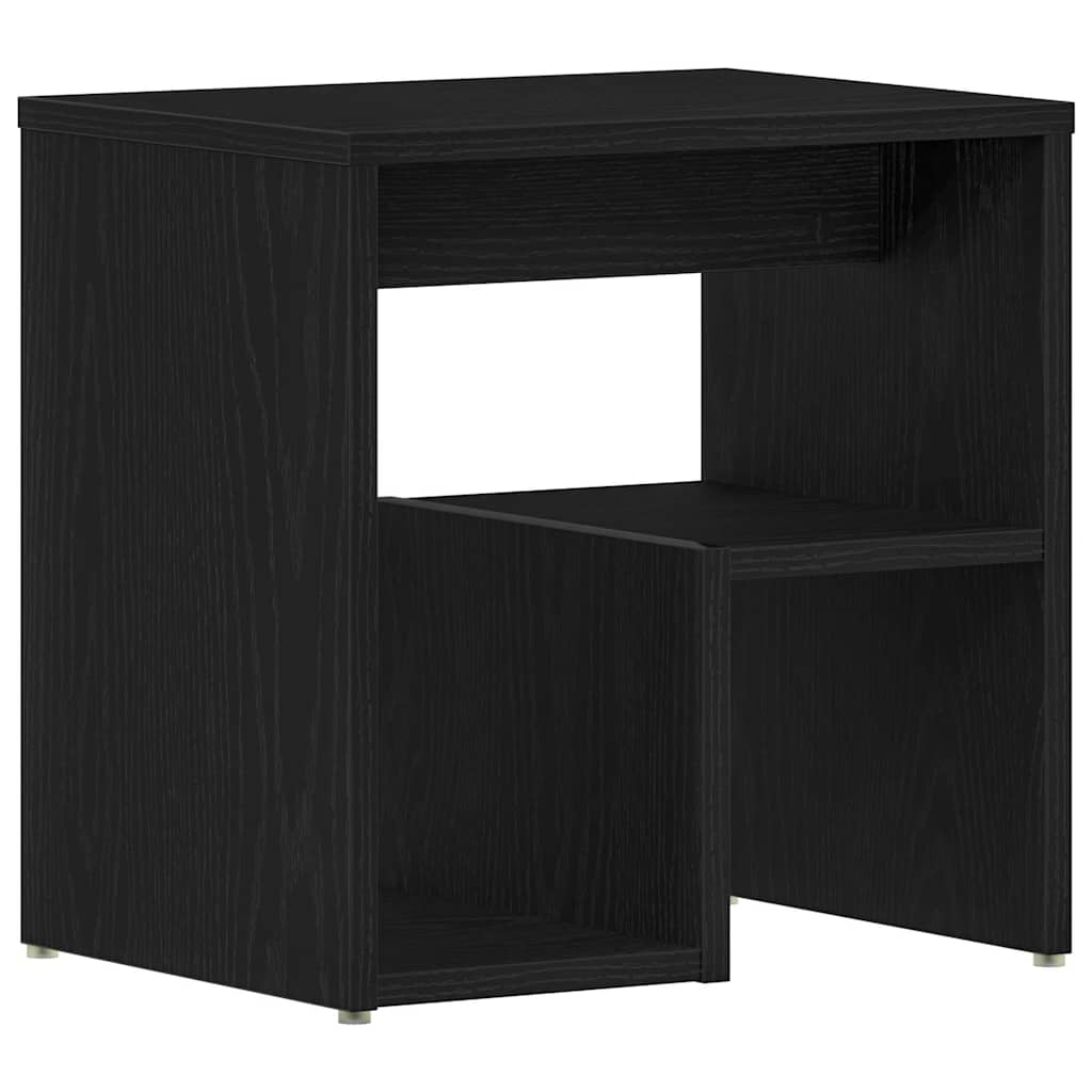 vidaXL Szafka Nocna 2 pcs Czarny Dąb 40 x 30 x 40 cm