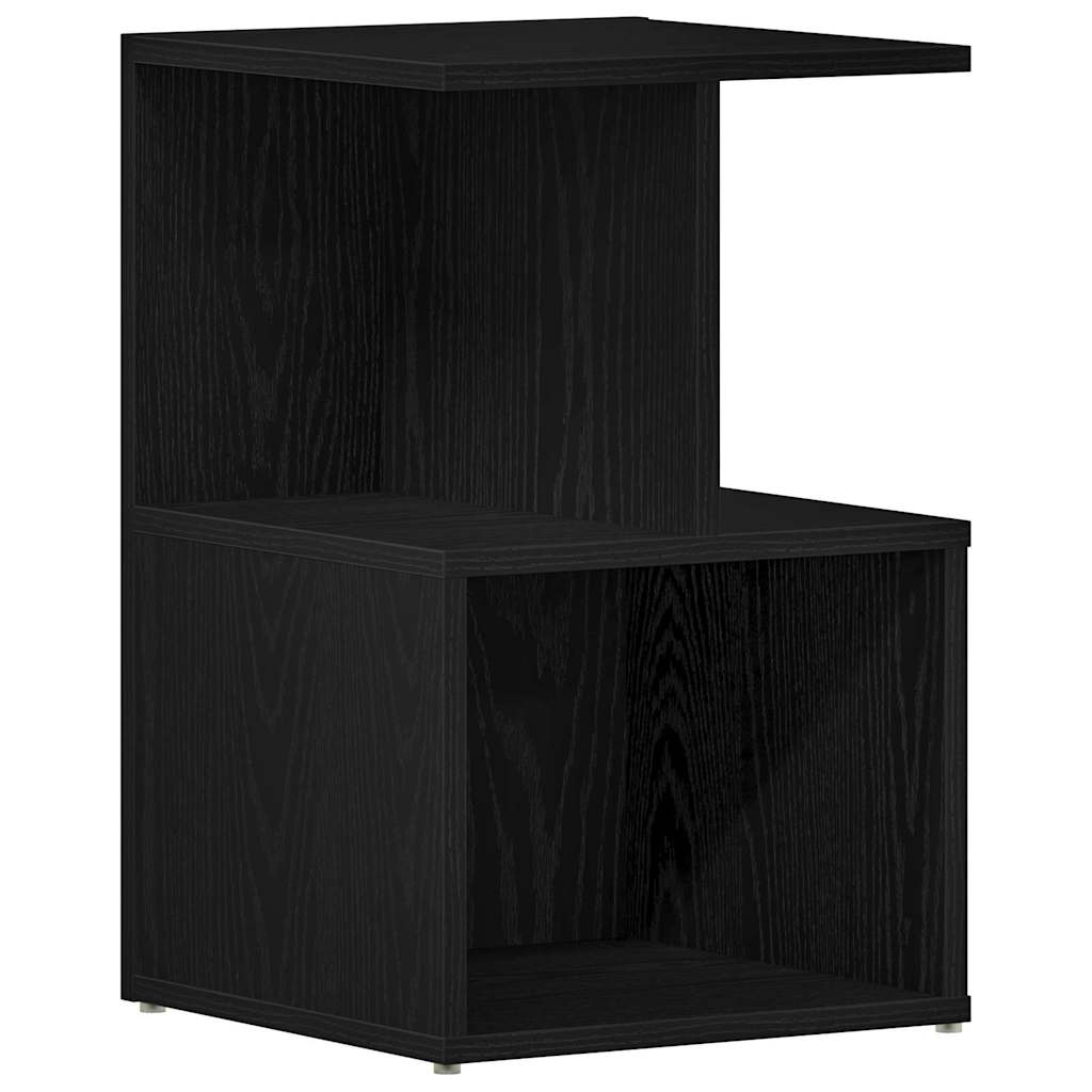 vidaXL Szafka Nocna 2 pcs Czarny Dąb 35 x 35 x 55 cm