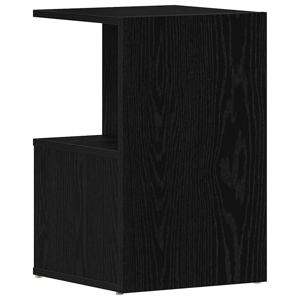 vidaXL Szafka Nocna 2 pcs Czarny Dąb 35 x 35 x 55 cm