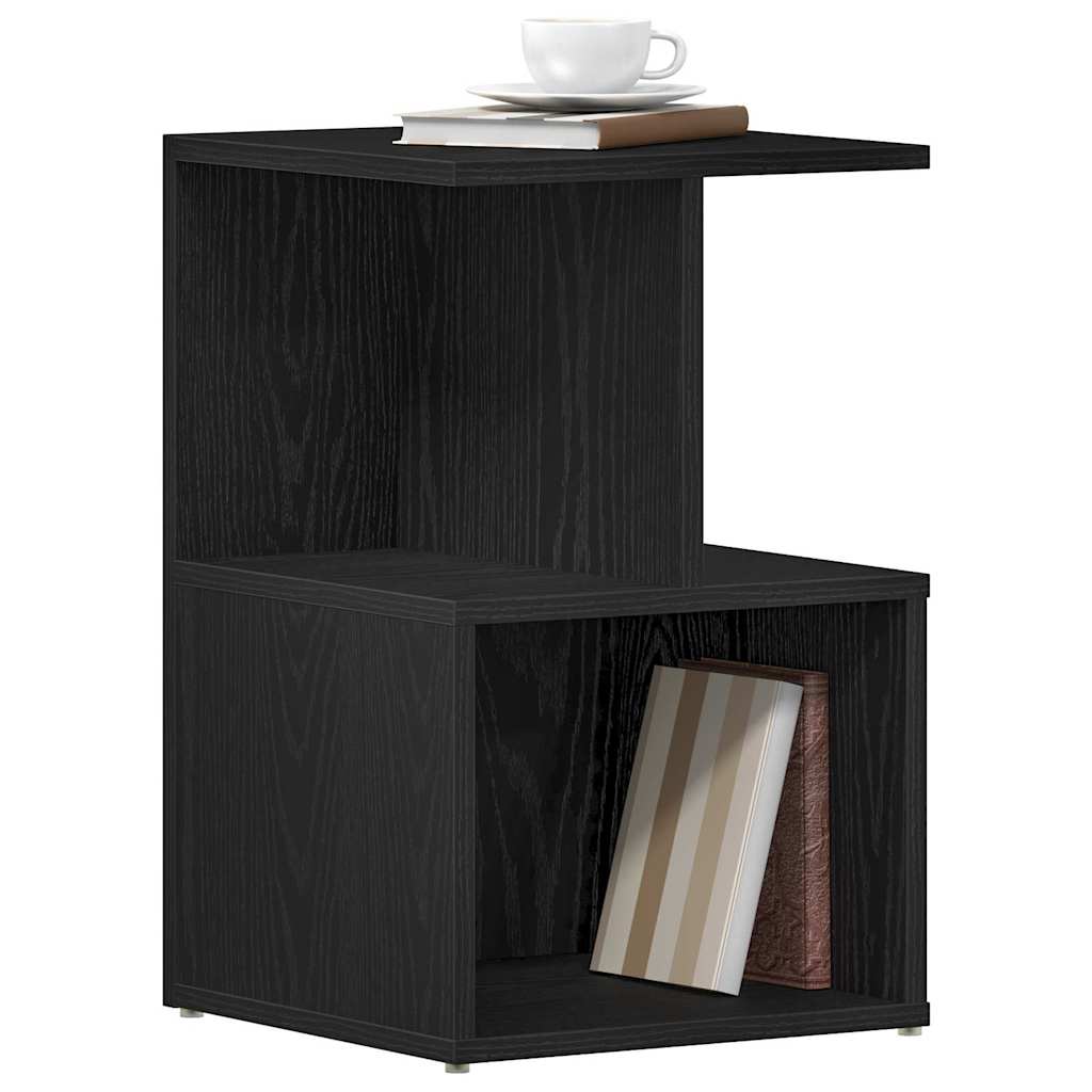 vidaXL Szafka Nocna 2 pcs Czarny Dąb 35 x 35 x 55 cm