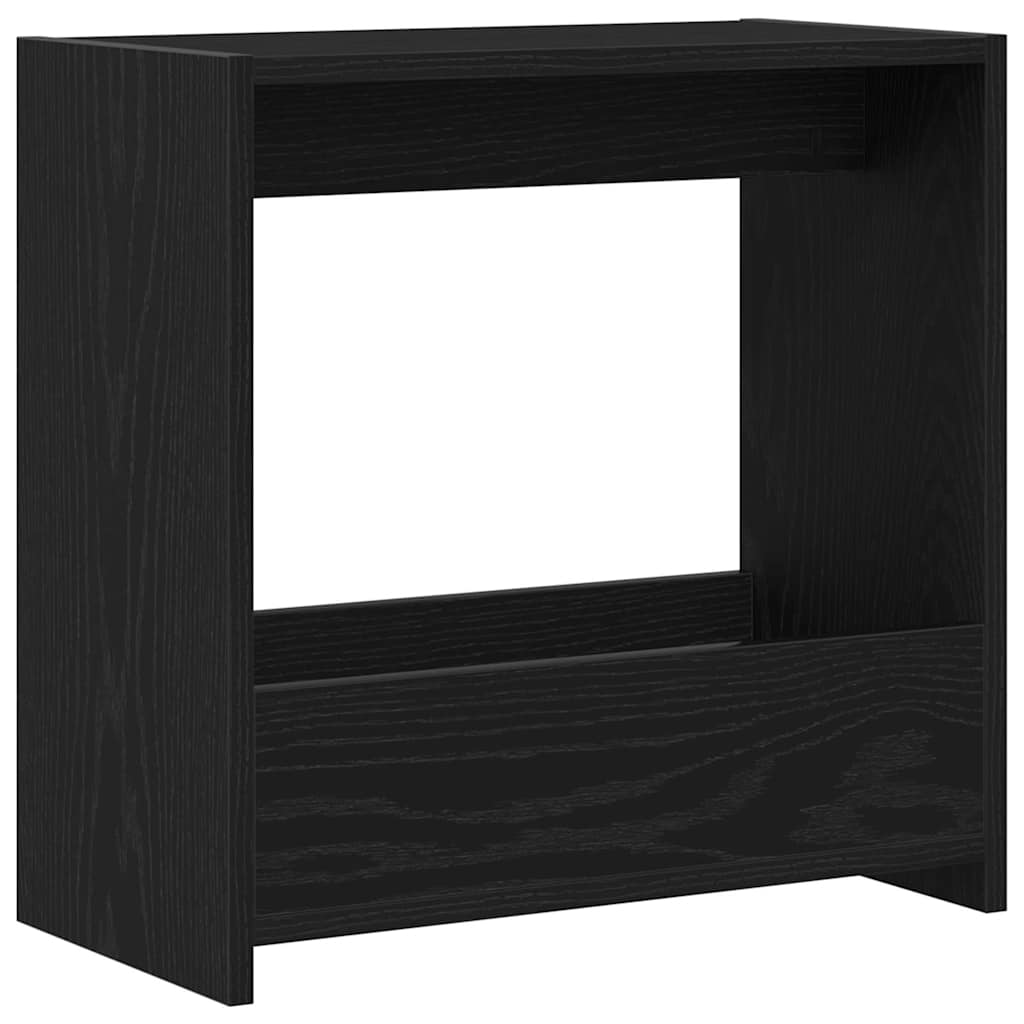 vidaXL Stolik boczny Czarny Dąb 50 x 26 x 50 cm