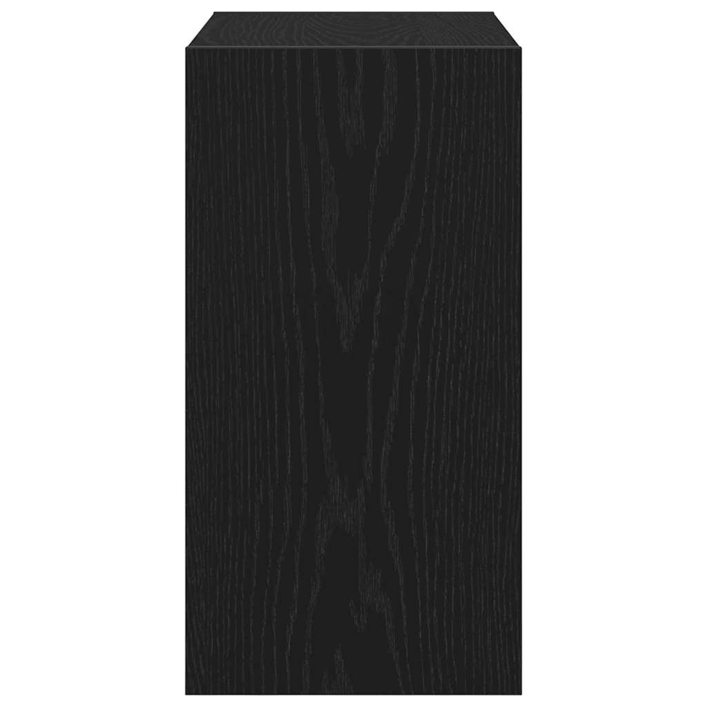 vidaXL Stolik boczny Czarny Dąb 50 x 26 x 50 cm