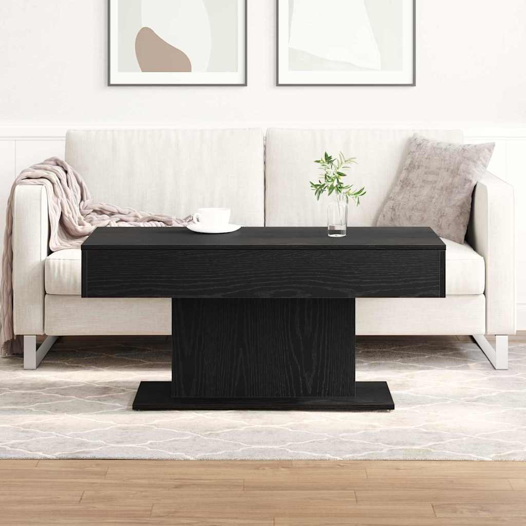 vidaXL Stolik kawowy Czarny Dąb 96 x 50 x 45 cm