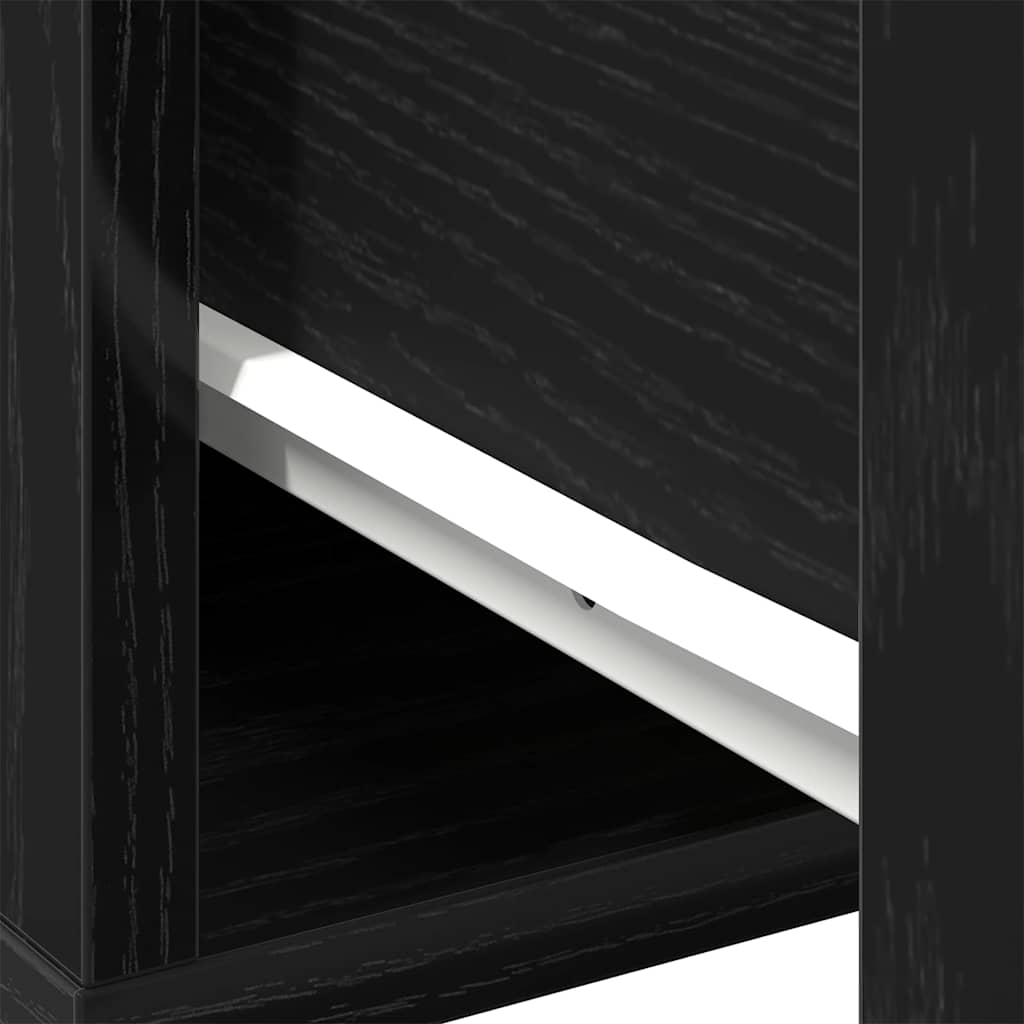 vidaXL Stolik kawowy Czarny Dąb 60 x 60 x 38 cm