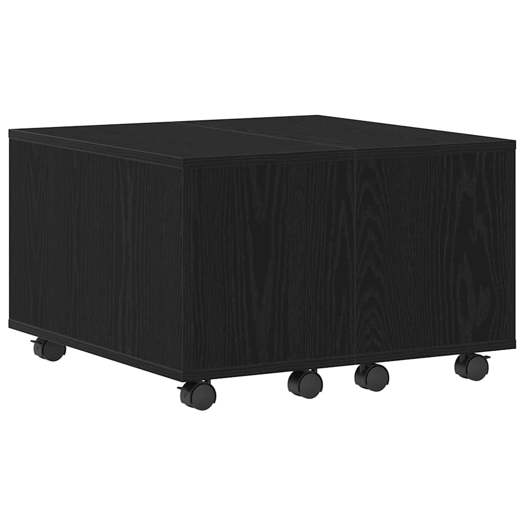 vidaXL Stolik kawowy Czarny Dąb 60 x 60 x 38 cm