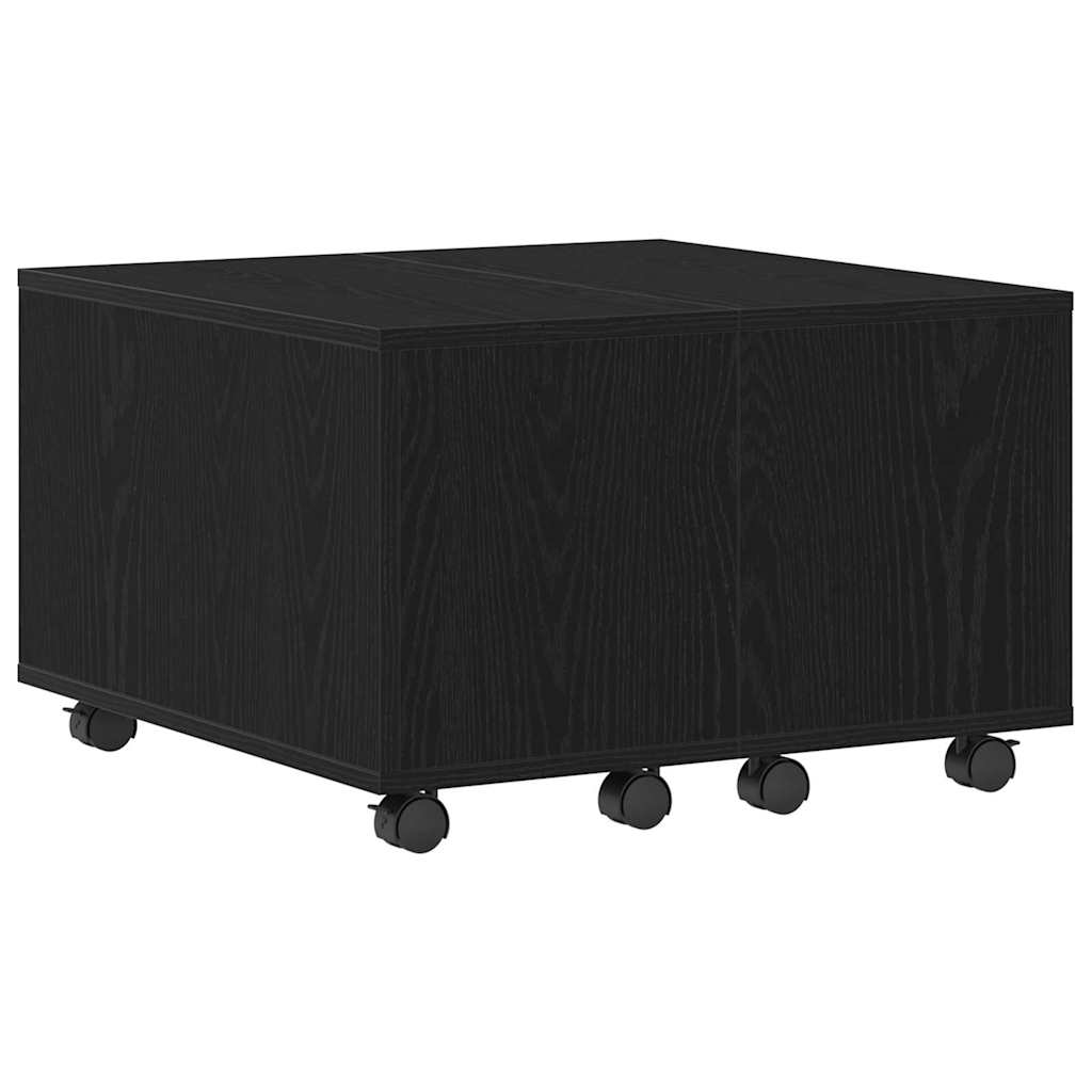 vidaXL Stolik kawowy Czarny Dąb 60 x 60 x 38 cm