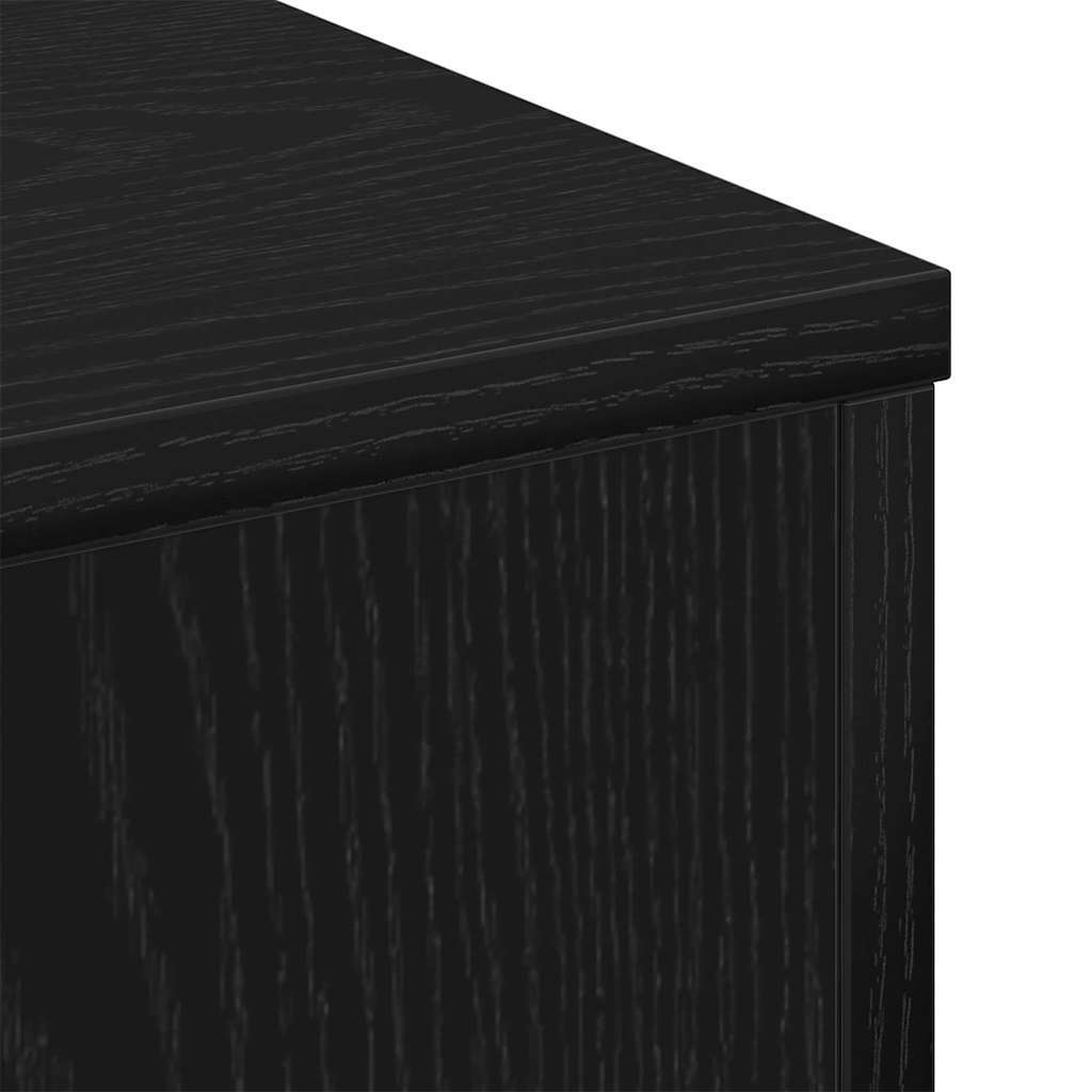vidaXL Stolik kawowy Czarny Dąb 60 x 60 x 31,5 cm