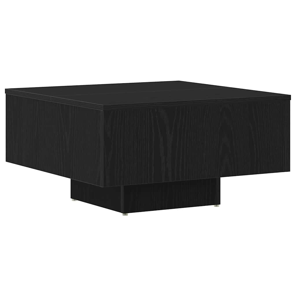 vidaXL Stolik kawowy Czarny Dąb 60 x 60 x 31,5 cm
