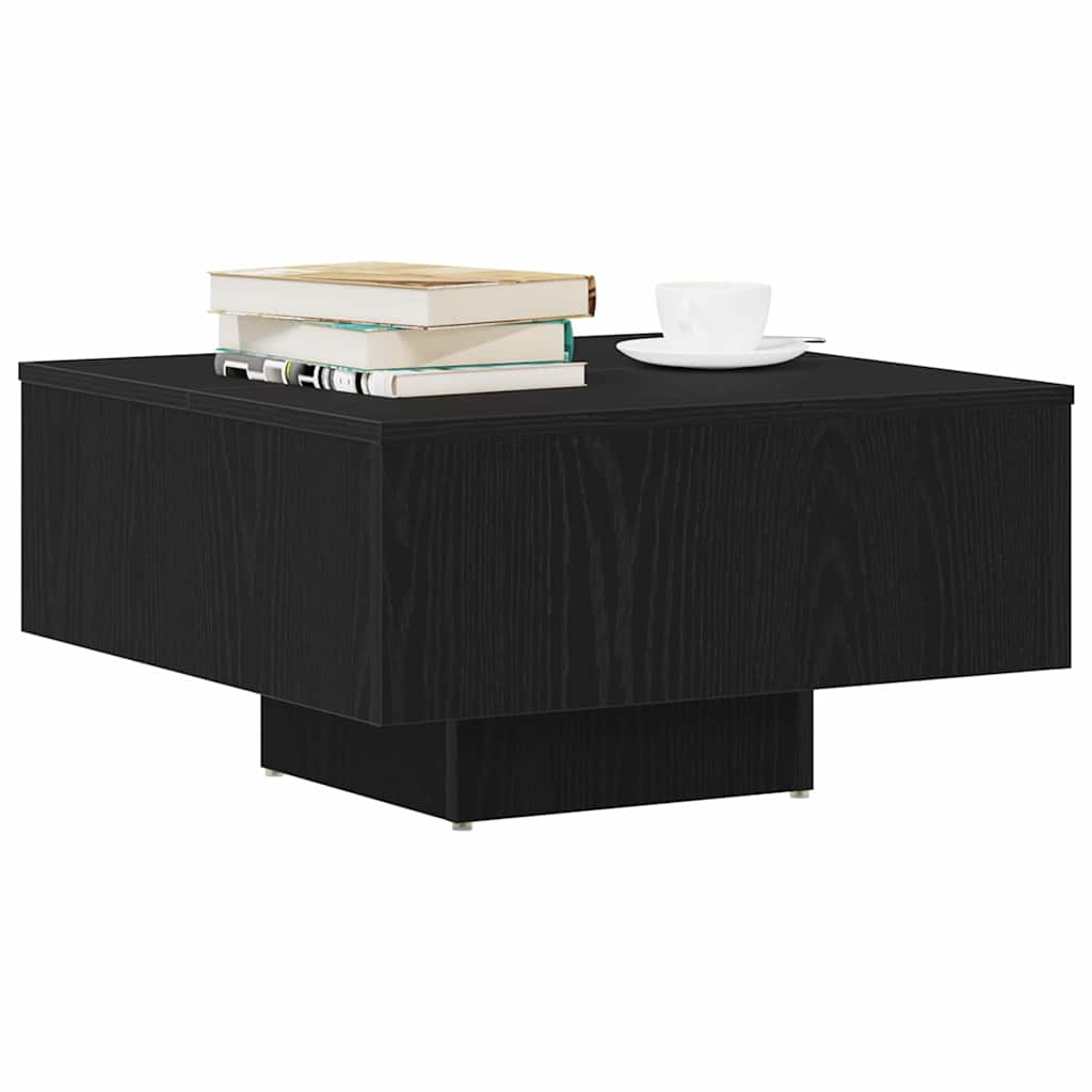 vidaXL Stolik kawowy Czarny Dąb 60 x 60 x 31,5 cm