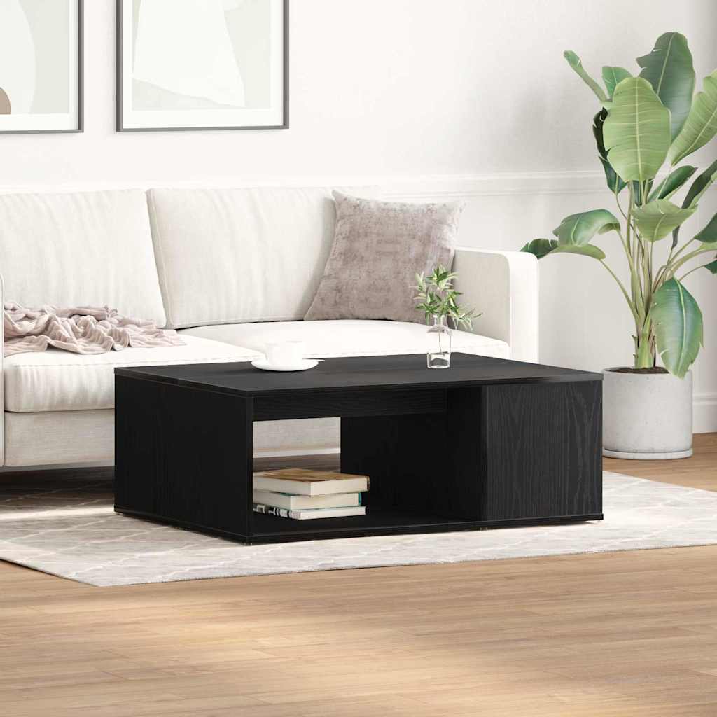 vidaXL Stolik kawowy Czarny Dąb 90 x 67 x 33 cm