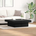 vidaXL Stolik kawowy Czarny Dąb 90 x 90 x 28 cm