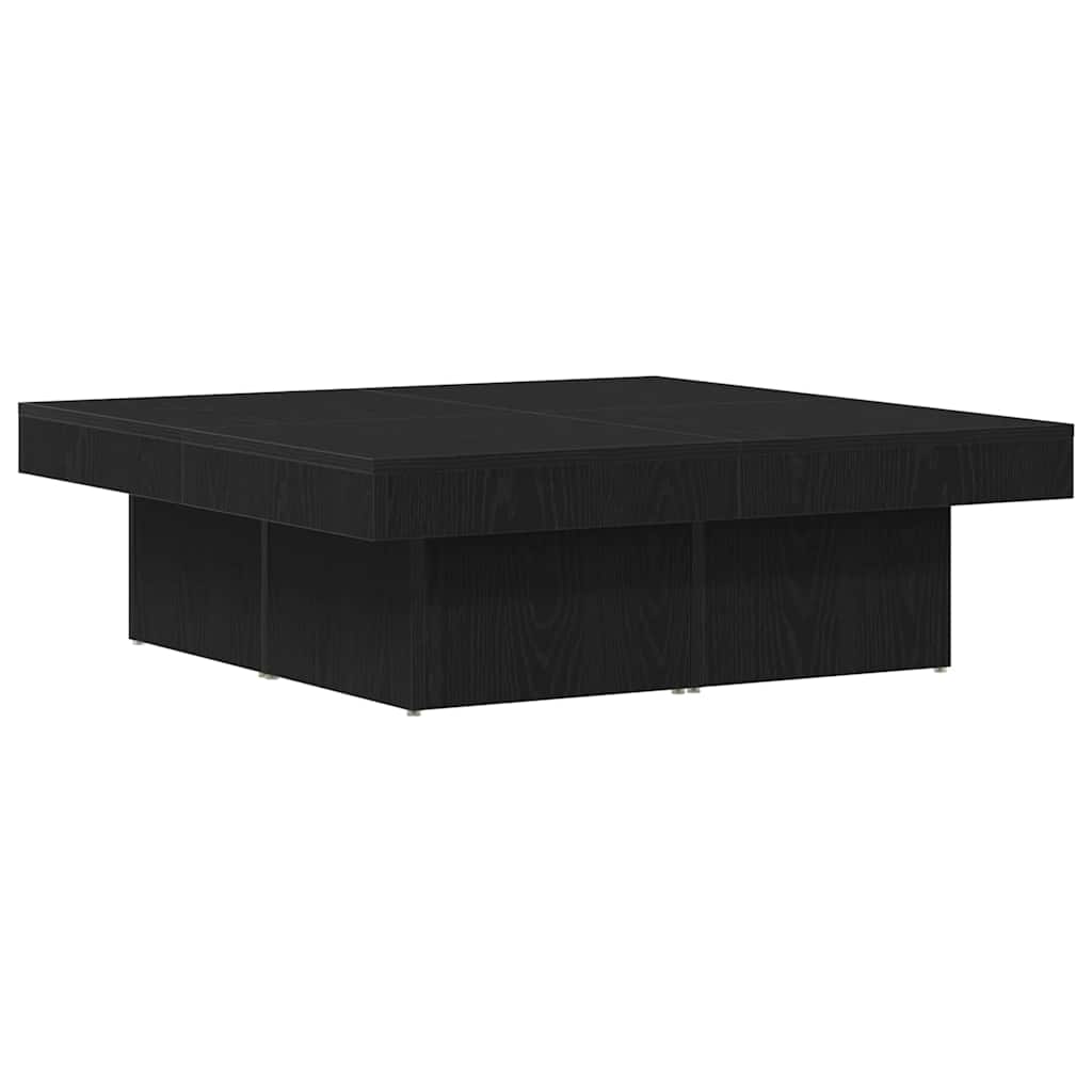 vidaXL Stolik kawowy Czarny Dąb 90 x 90 x 28 cm