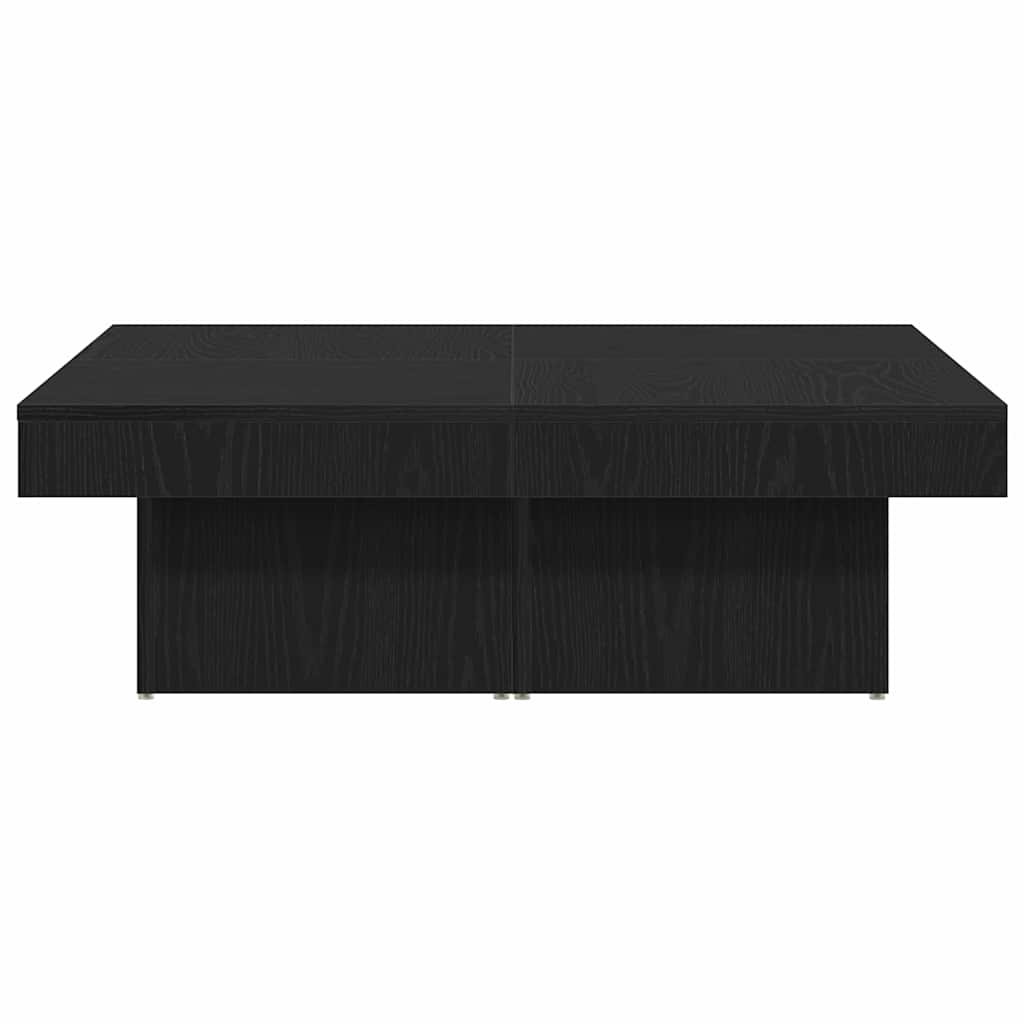 vidaXL Stolik kawowy Czarny Dąb 90 x 90 x 28 cm
