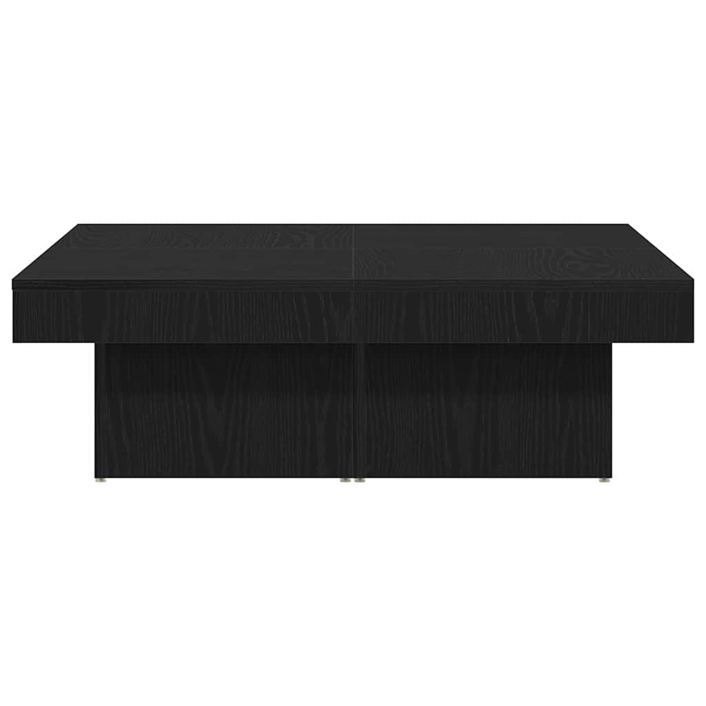 vidaXL Stolik kawowy Czarny Dąb 90 x 90 x 28 cm