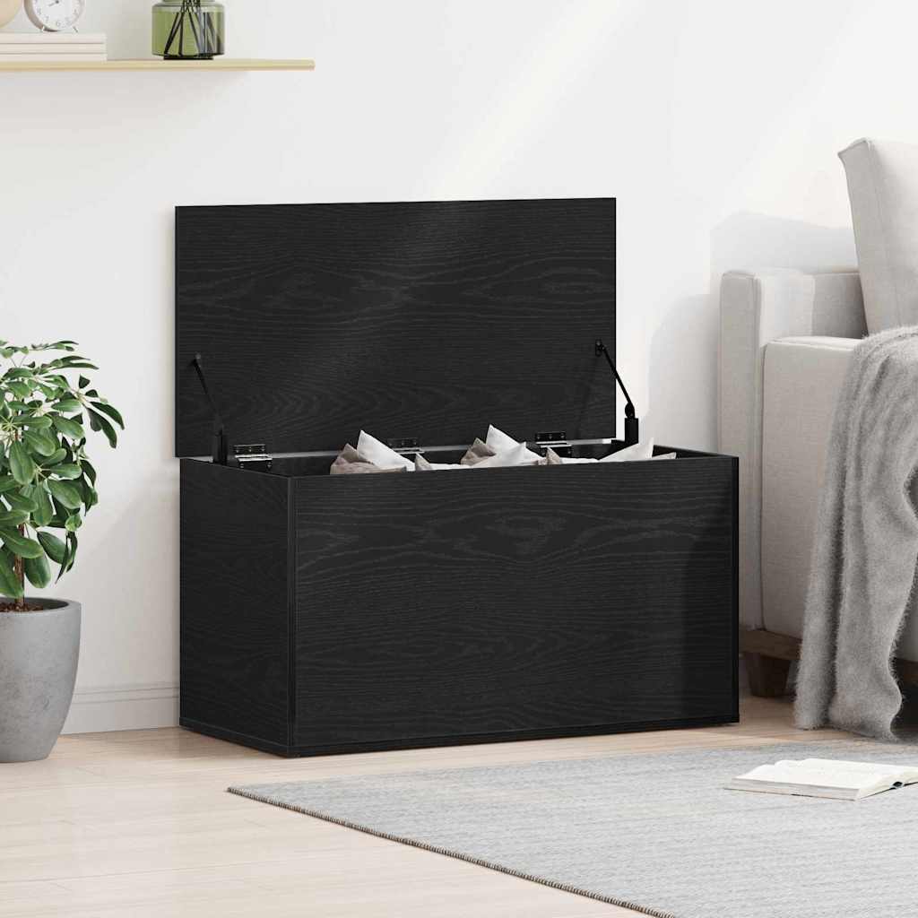 vidaXL Skrzynia do przechowywania Czarny Dąb 84 x 42 x 46 cm