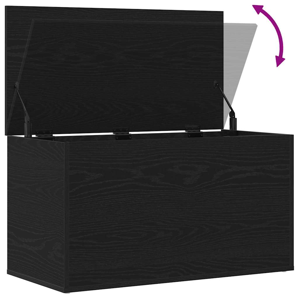 vidaXL Skrzynia do przechowywania Czarny Dąb 84 x 42 x 46 cm