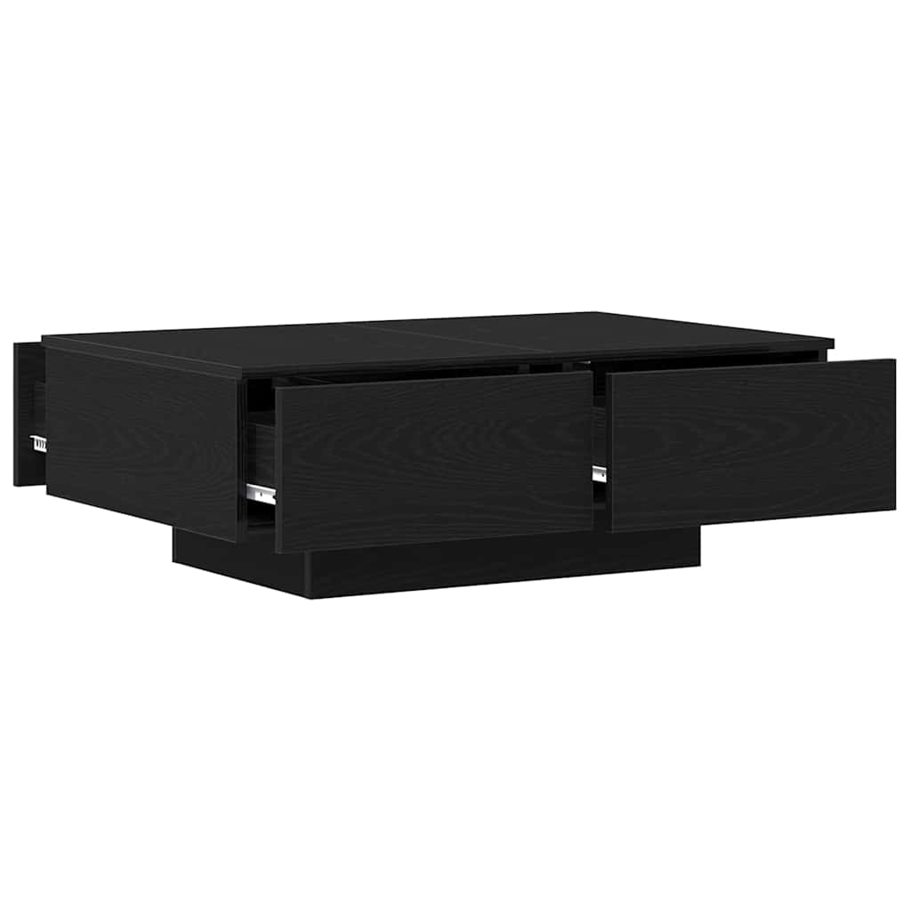 vidaXL Stolik kawowy Czarny Dąb 90 x 60 x 31 cm