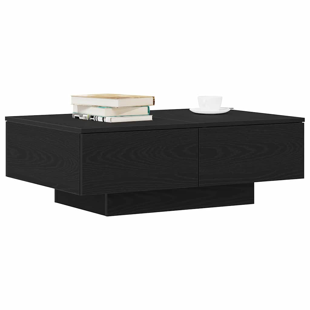 vidaXL Stolik kawowy Czarny Dąb 90 x 60 x 31 cm