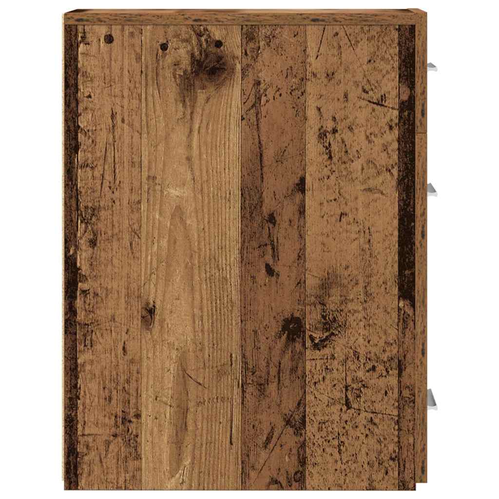 vidaXL Skrzynka Apteczna Stare drewno 20 x 45,5 x 60 cm