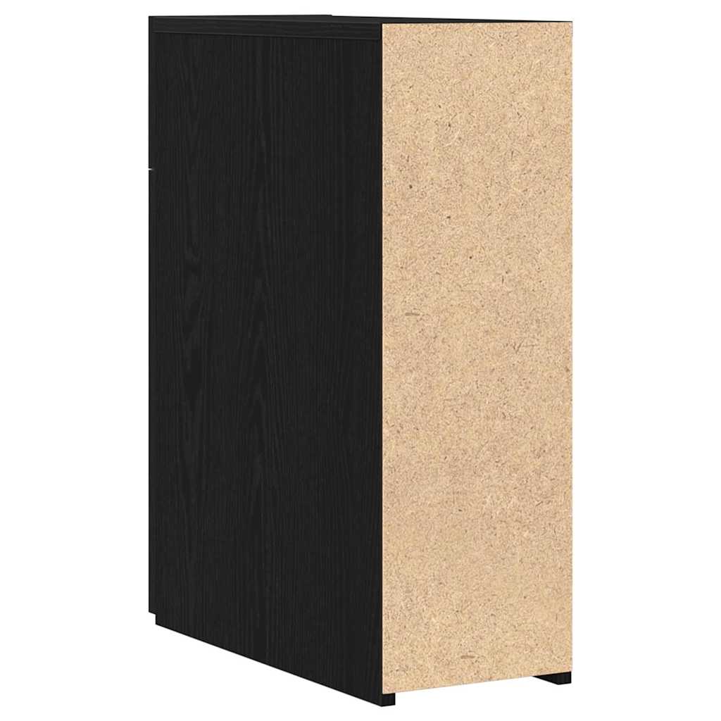 vidaXL Skrzynka Apteczna Czarny Dąb 20 x 45,5 x 60 cm